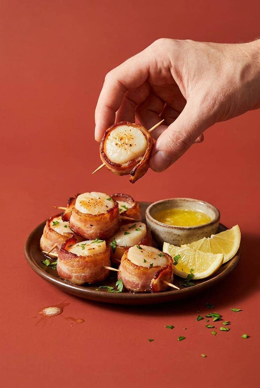Easy Air-Fryer Bacon Wrapped Scallops