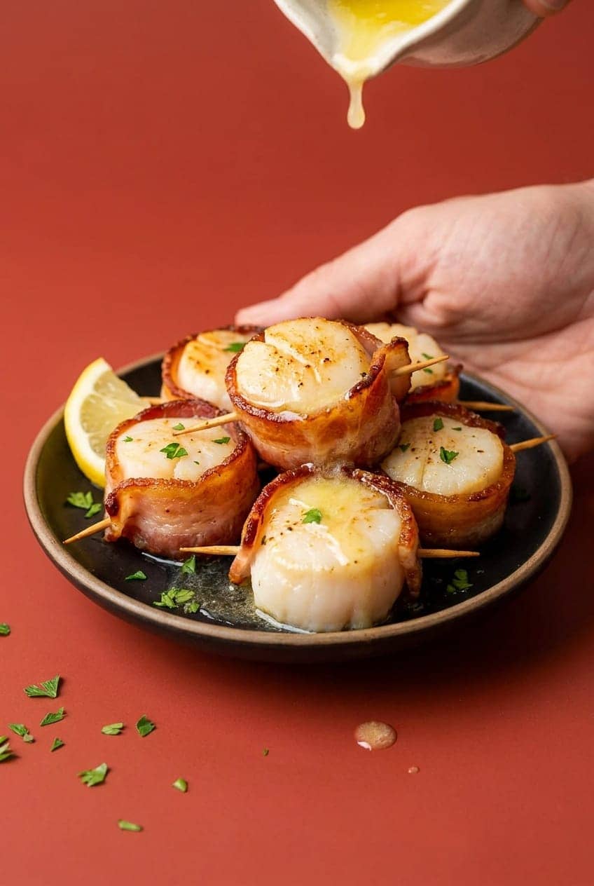 Easy Air-Fryer Bacon Wrapped Scallops