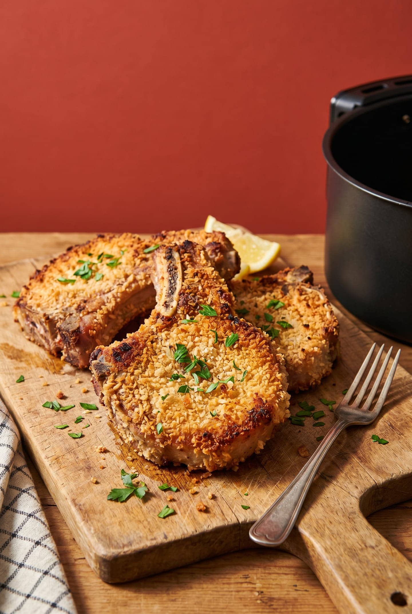 Crispy Breaded Air-Fryer Pork Chops
