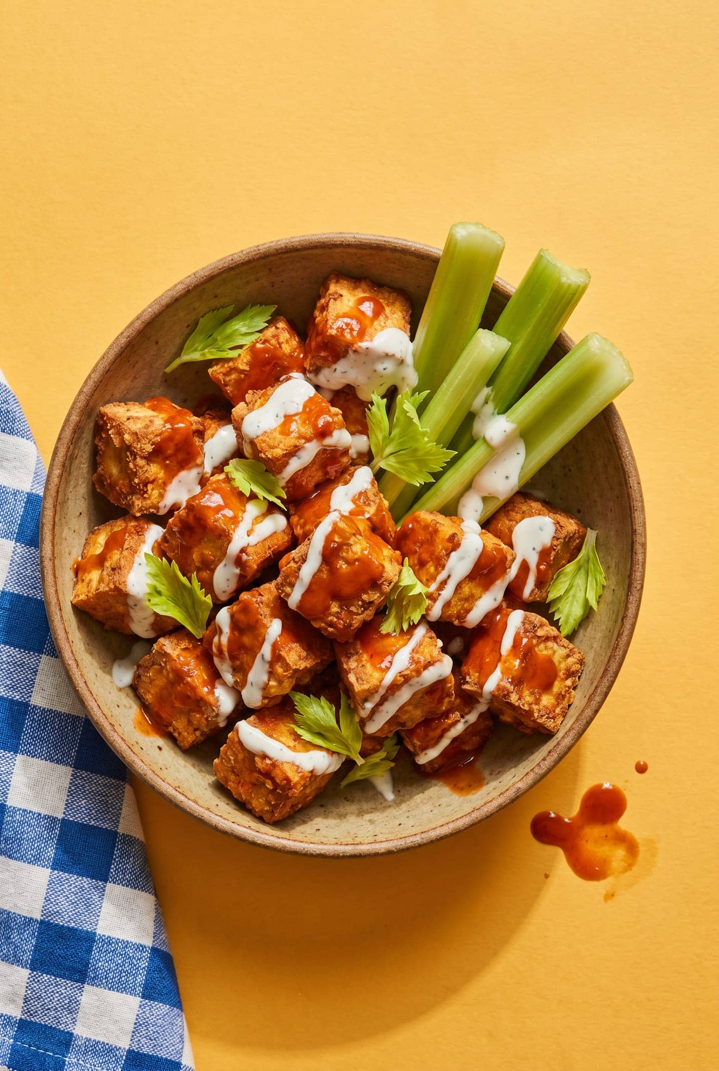 Crispy Buffalo Air-Fryer Tofu