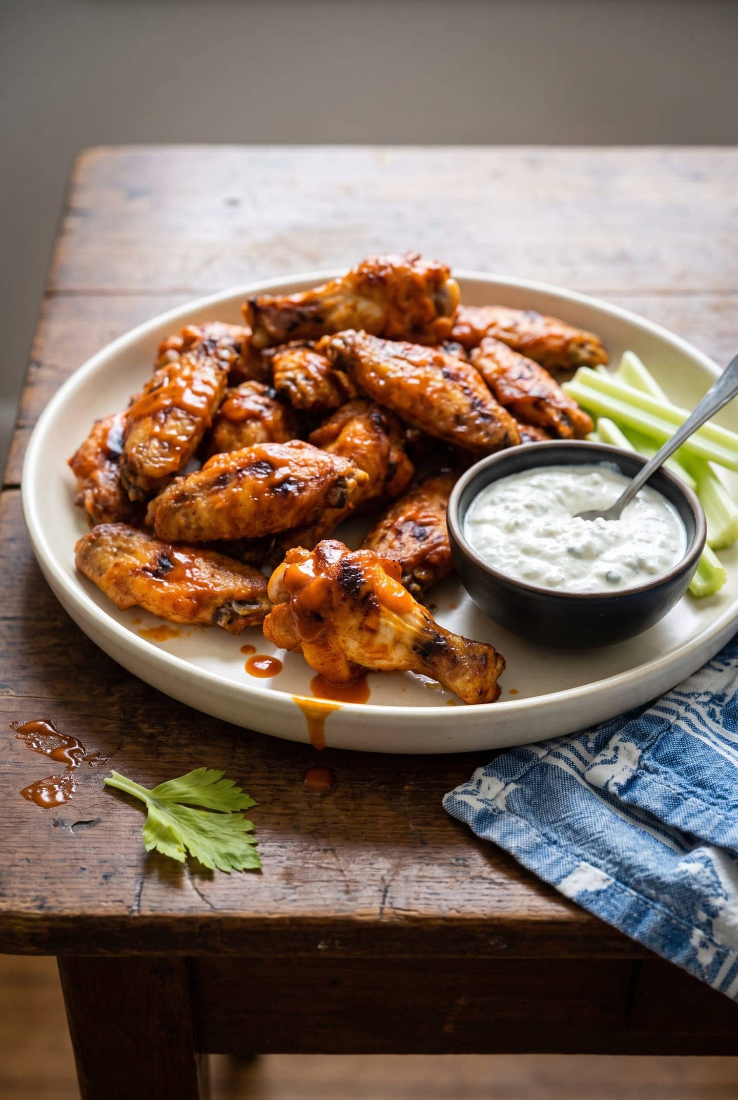 Air-Fryer Buffalo Wings for a Crowd