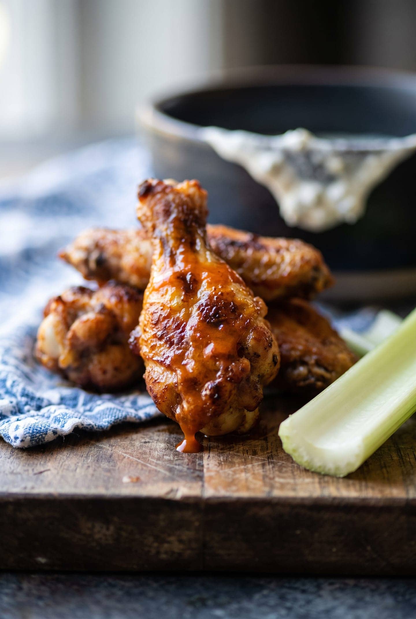 Air-Fryer Buffalo Wings for a Crowd