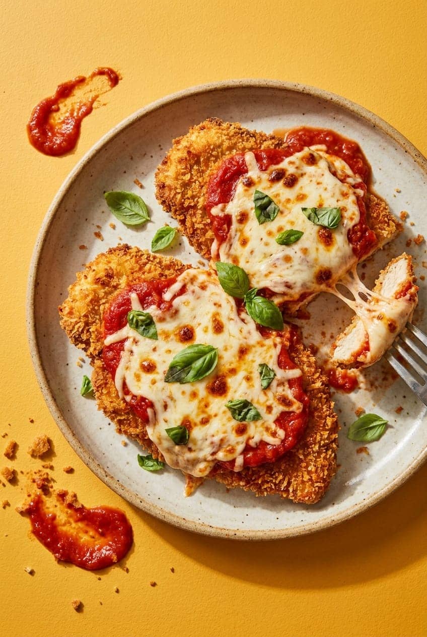 Crispy Air-Fryer Chicken Parmesan