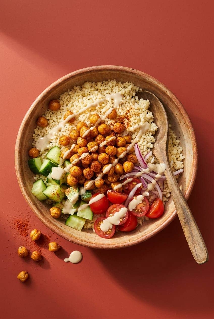Crispy Chickpea Air-Fryer Dinner Bowls