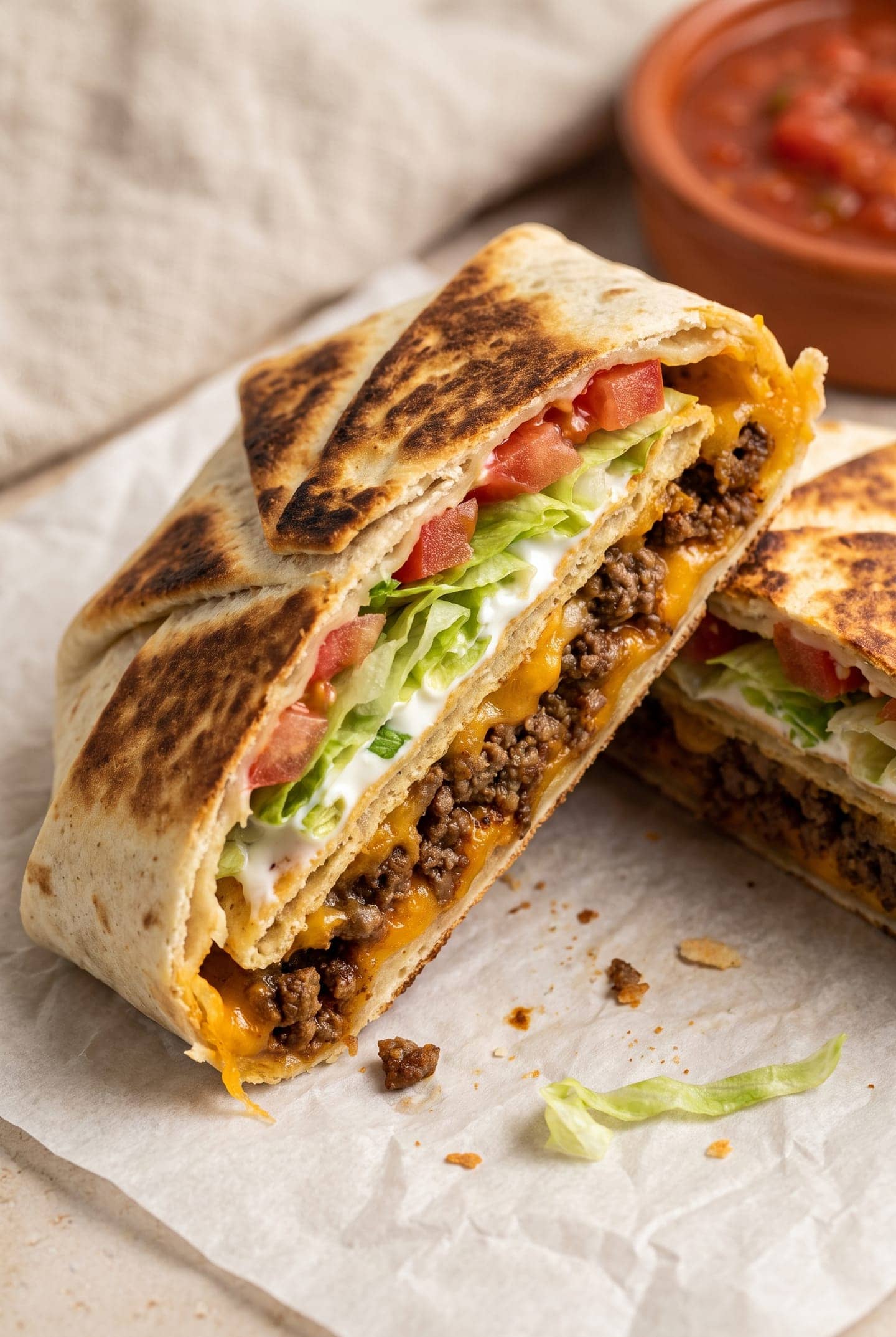 Crispy Air-Fryer Crunchwraps