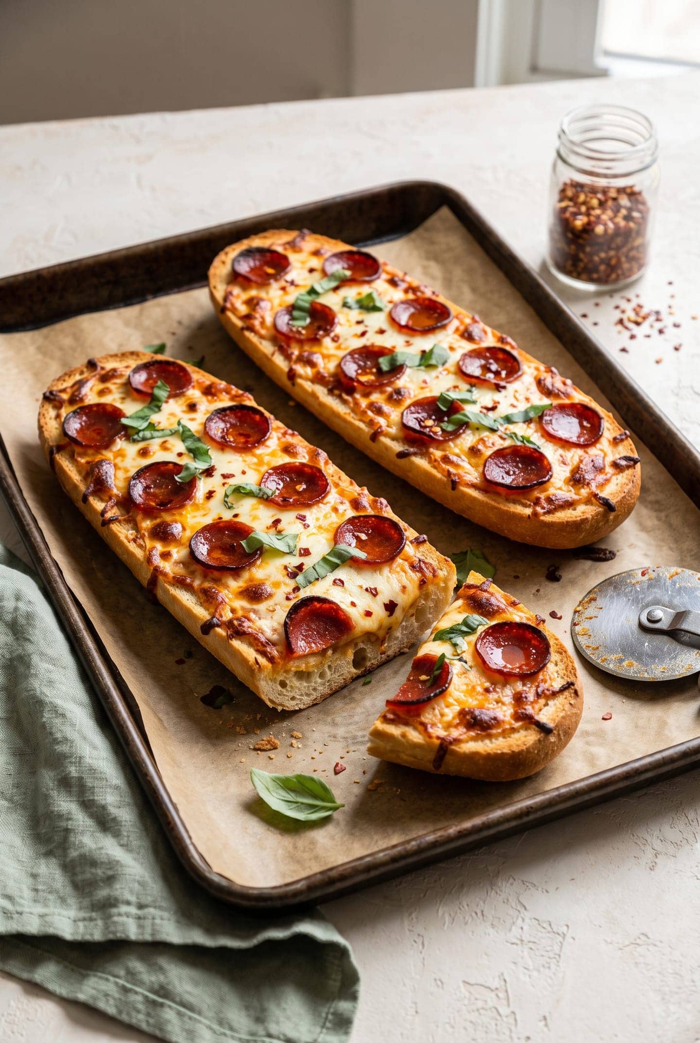 Crispy Air-Fryer French Bread Pizza