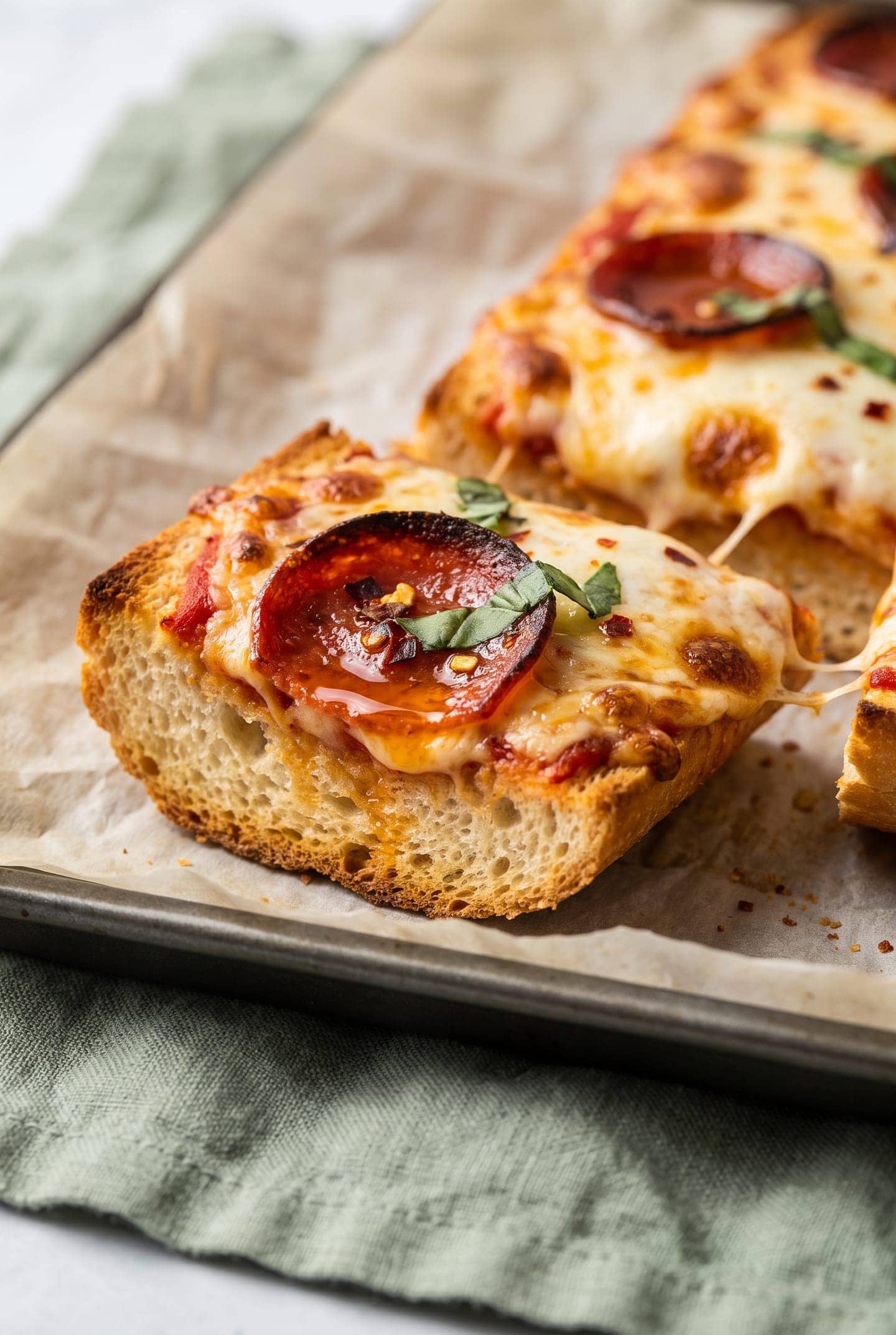 Crispy Air-Fryer French Bread Pizza