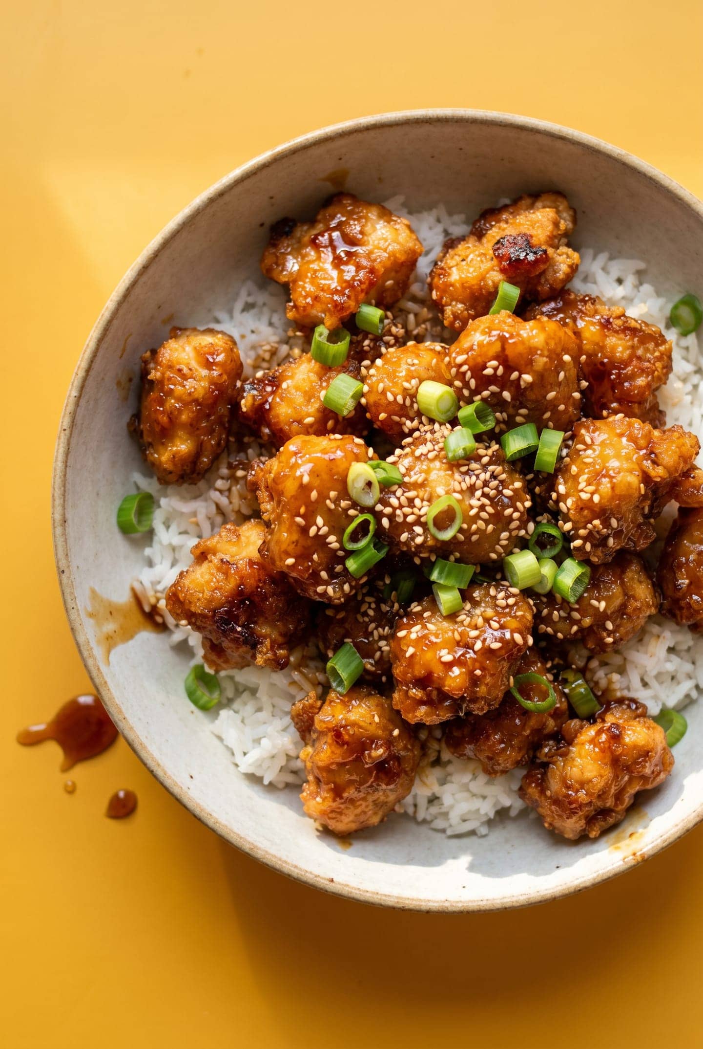Sticky Honey Garlic Air-Fryer Chicken