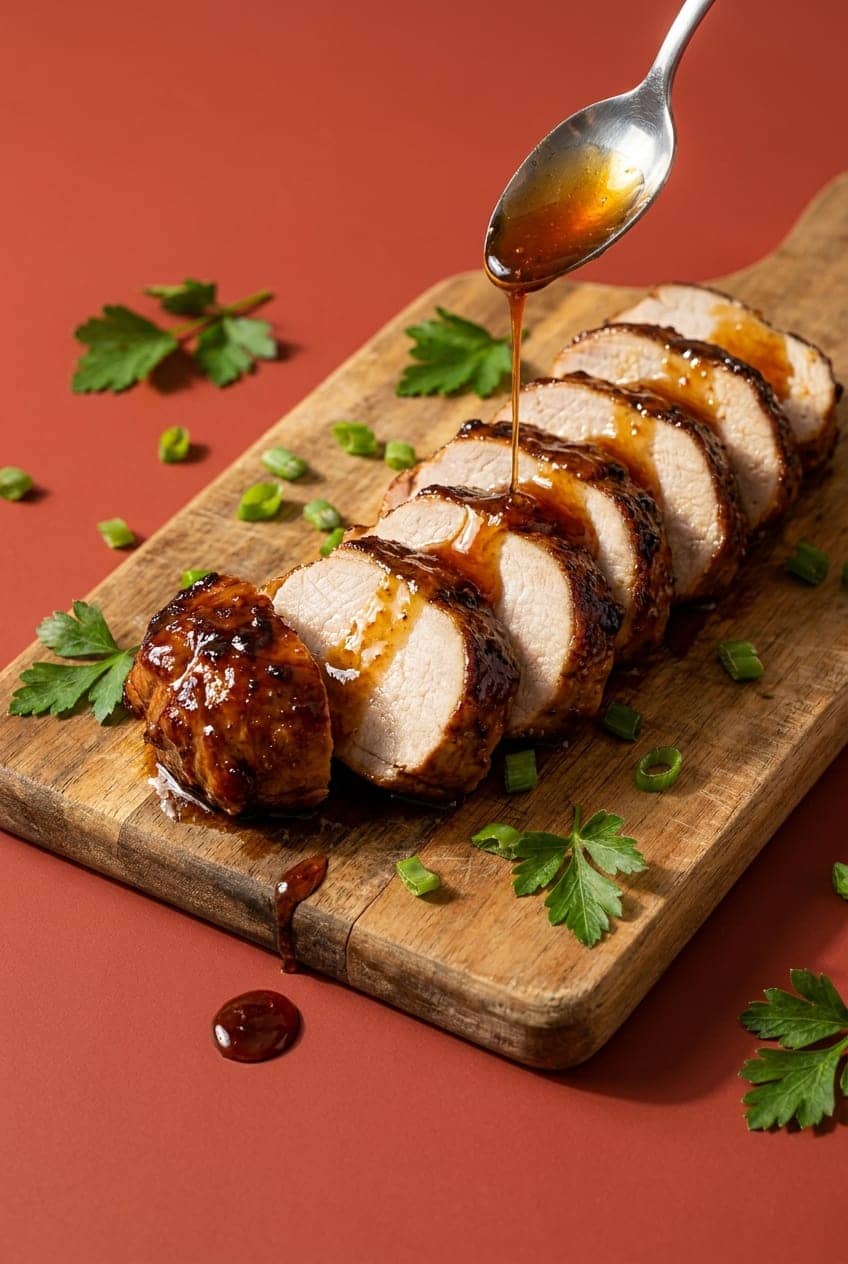 Honey Garlic Air-Fryer Pork Tenderloin