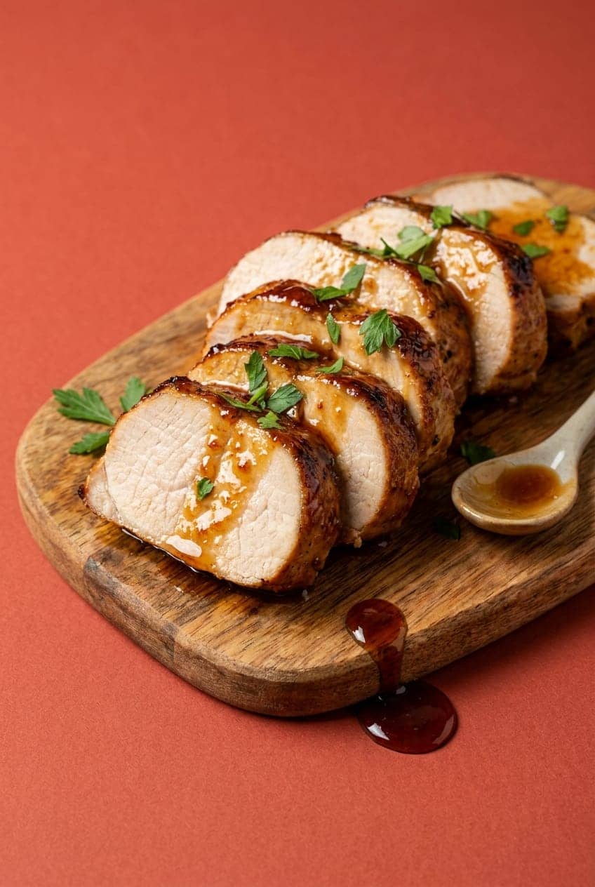 Honey Garlic Air-Fryer Pork Tenderloin