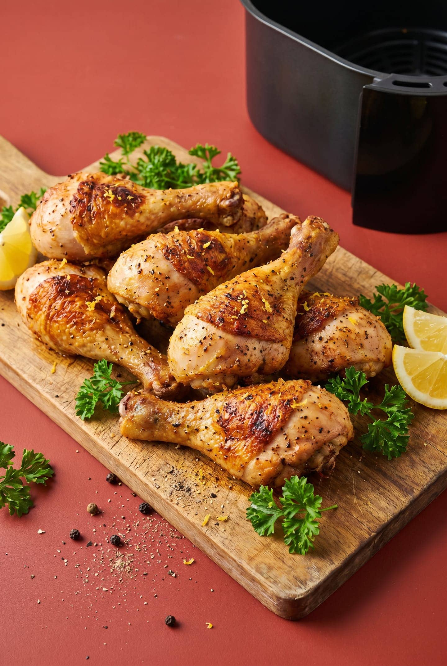 Crispy Lemon Pepper Air-Fryer Drumsticks