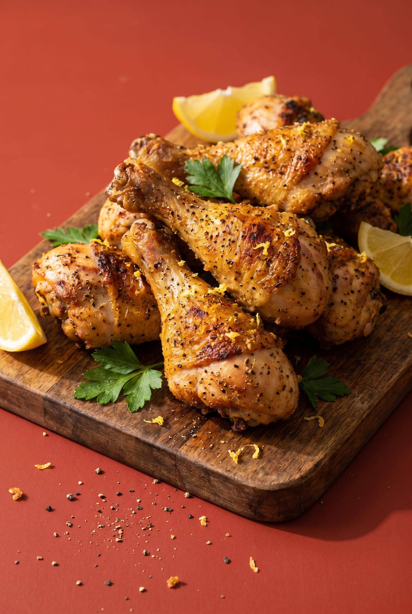 Crispy Lemon Pepper Air-Fryer Drumsticks