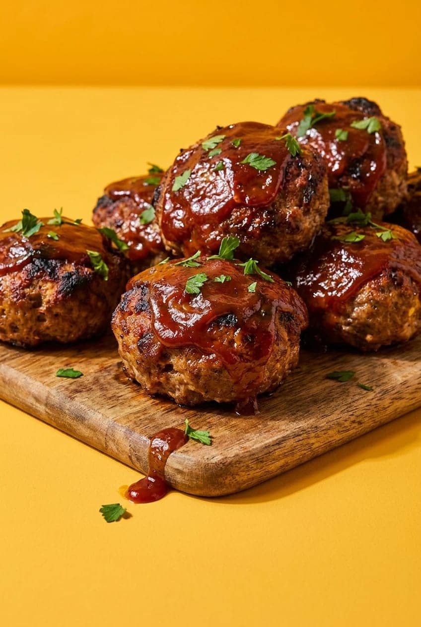 Glazed Air-Fryer Mini Meatloaf