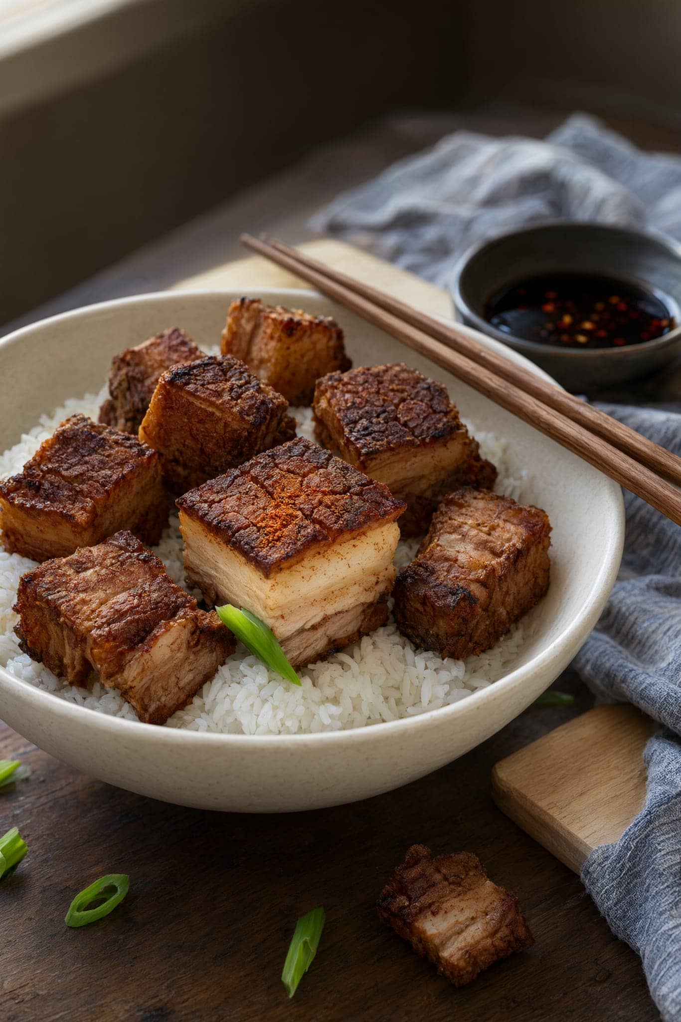 Extra-Crispy Air-Fryer Pork Belly Bites