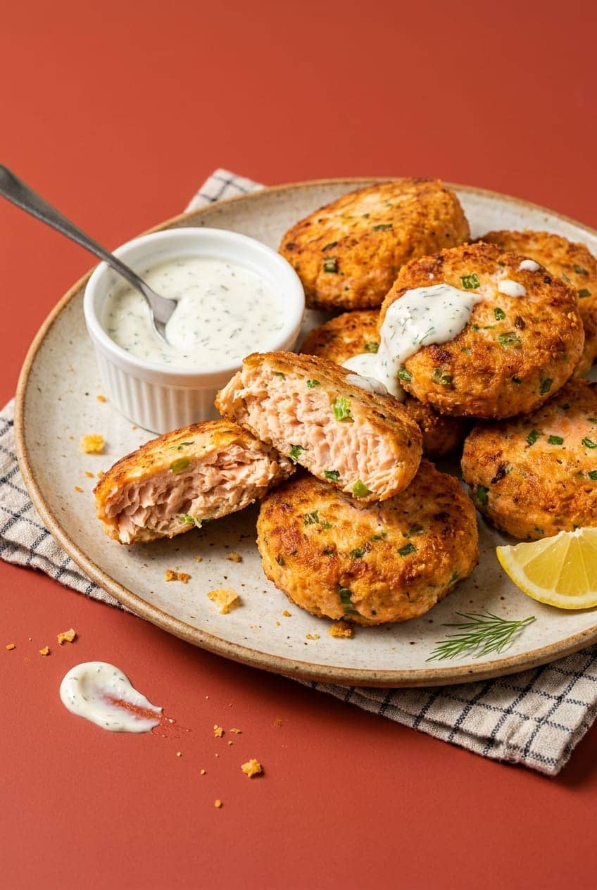 Crispy Air-Fryer Salmon Patties