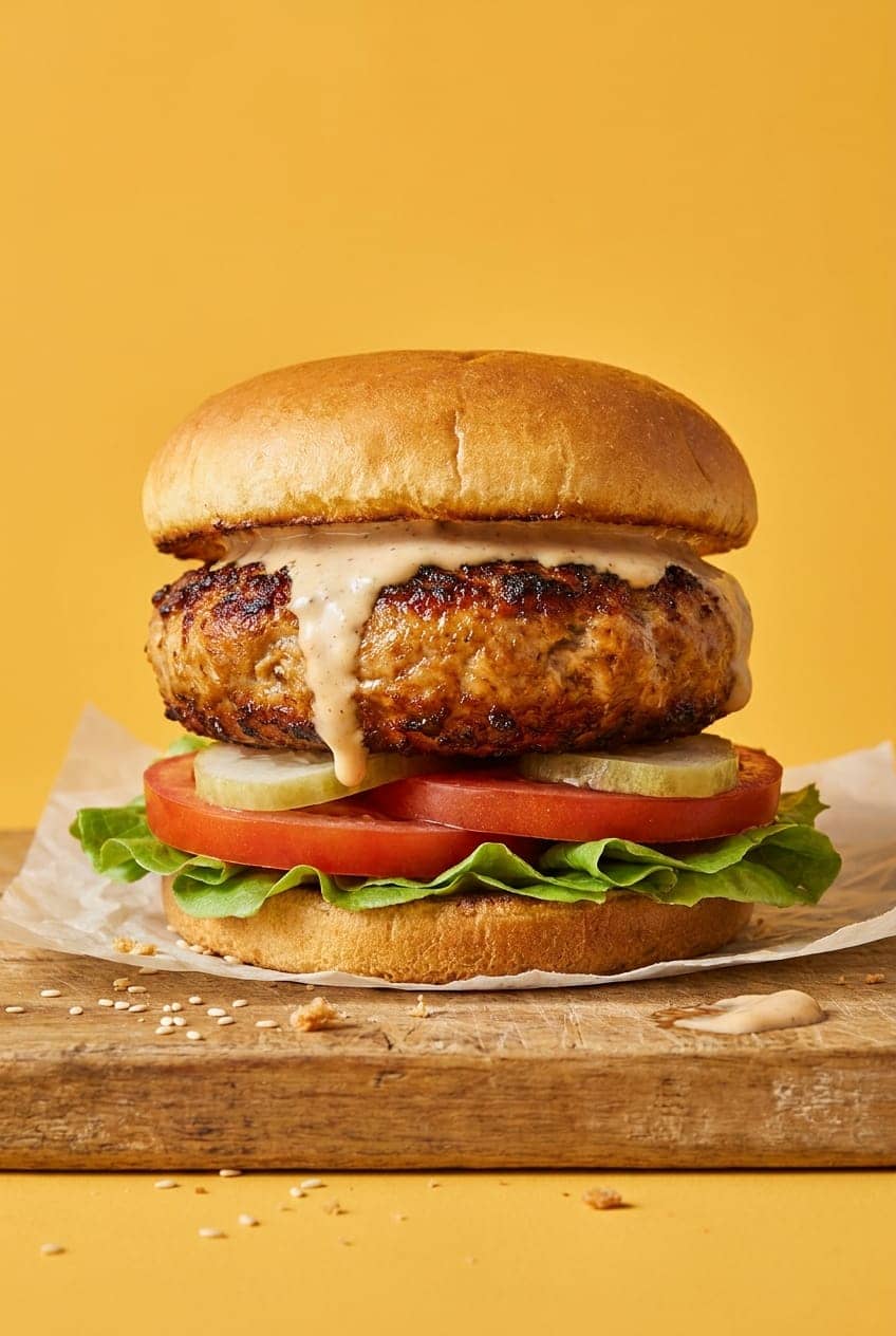Actually Juicy Air-Fryer Turkey Burgers