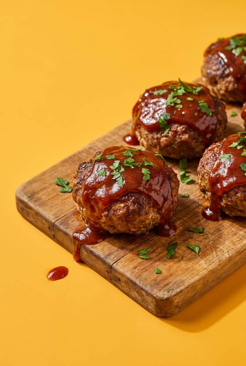 Glazed Air-Fryer Mini Meatloaf