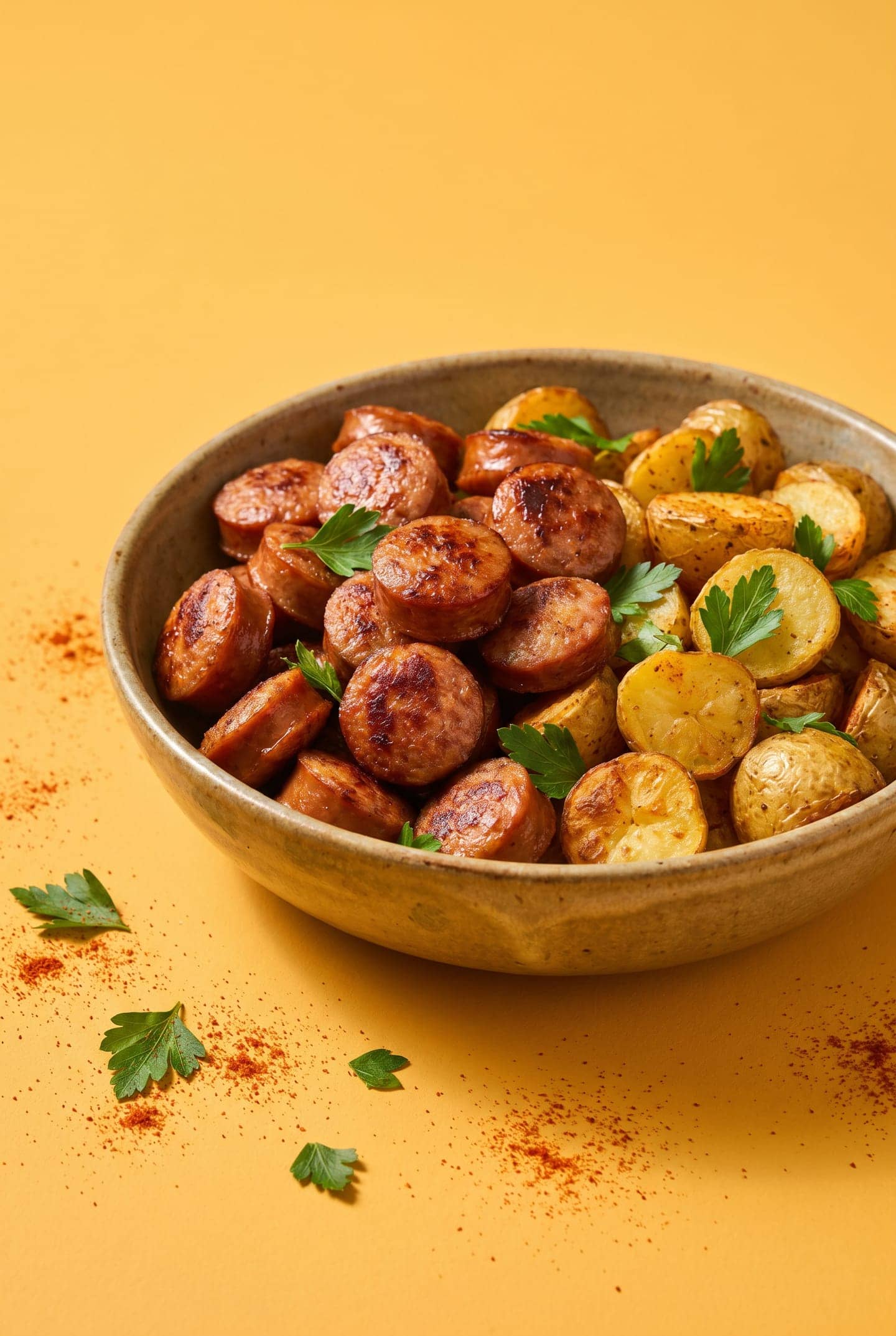One-Basket Air-Fryer Sausage and Potatoes