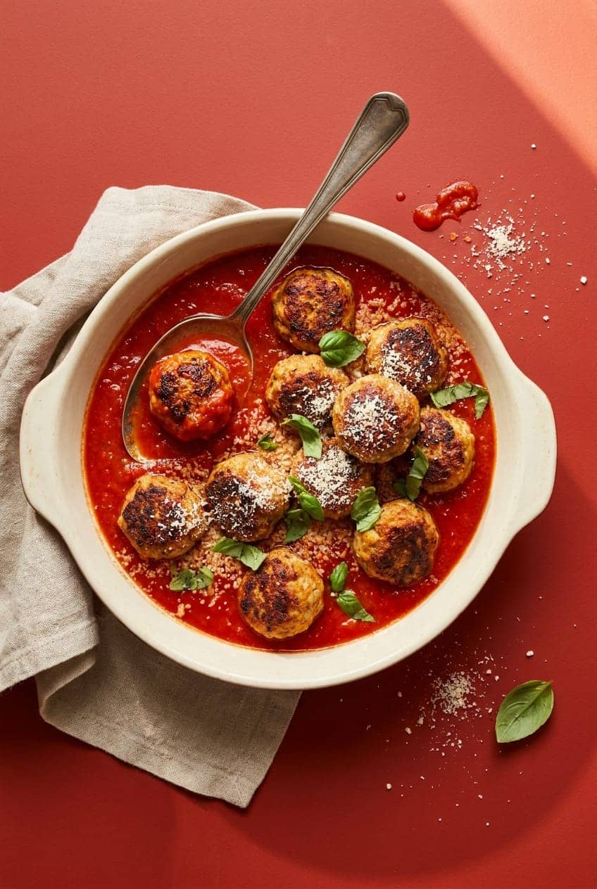 Tender Italian Air-Fryer Turkey Meatballs